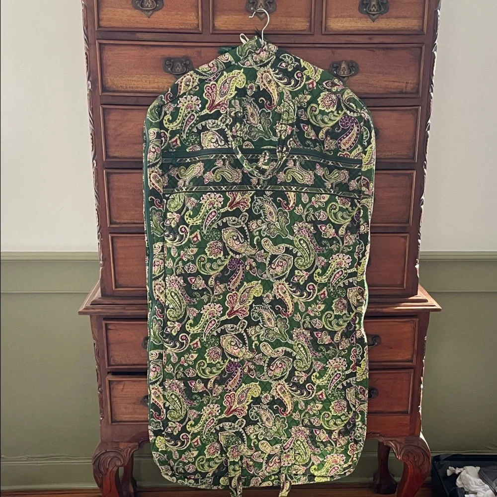 Vera Bradley Green Paisley Garment Bag